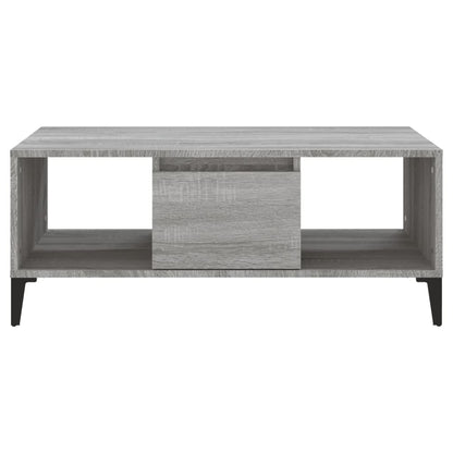 Coffee Table Grey Sonoma 90x50x36.5 cm Engineered Wood