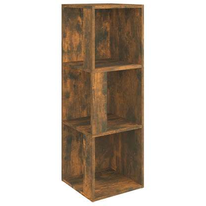 Corner Cabinet Smoked Oak 33x33x100 cm Engineered Wood