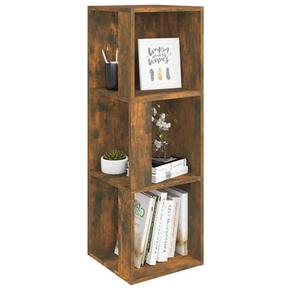 Corner Cabinet Smoked Oak 33x33x100 cm Engineered Wood