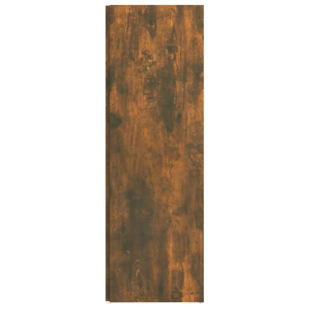 Corner Cabinet Smoked Oak 33x33x100 cm Engineered Wood