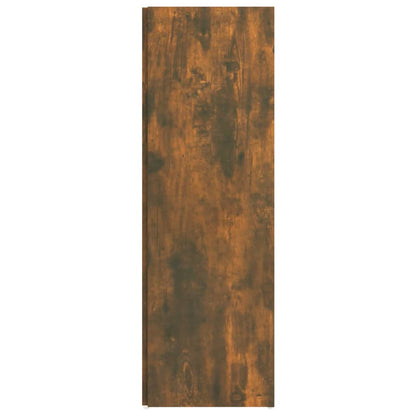 Corner Cabinet Smoked Oak 33x33x100 cm Engineered Wood