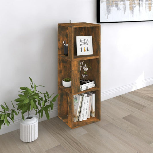 Corner Cabinet Smoked Oak 33x33x100 cm Engineered Wood