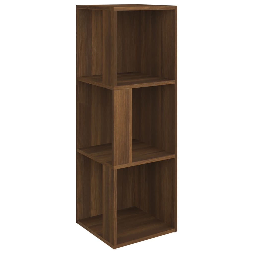 Corner Cabinet Brown Oak 33x33x100 cm Engineered Wood