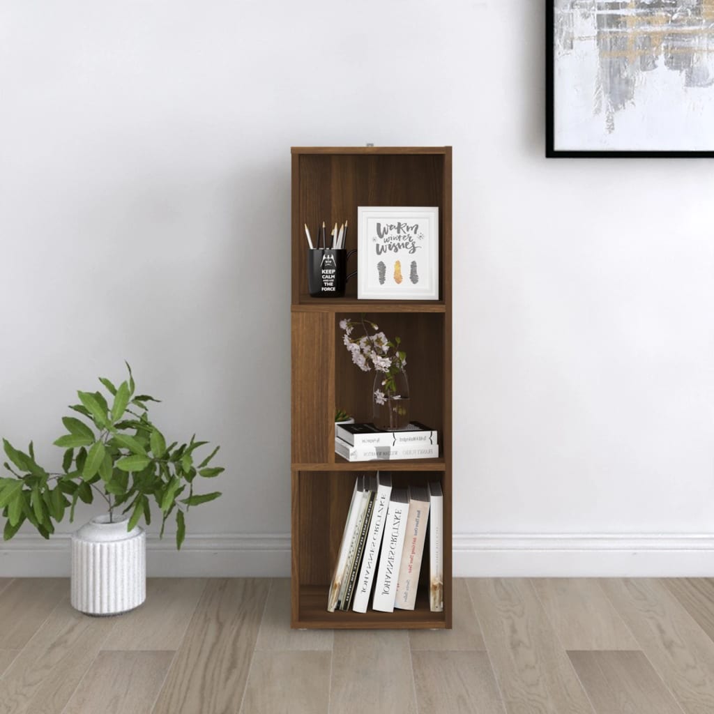 Corner Cabinet Brown Oak 33x33x100 cm Engineered Wood