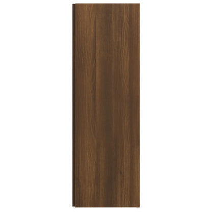 Corner Cabinet Brown Oak 33x33x100 cm Engineered Wood