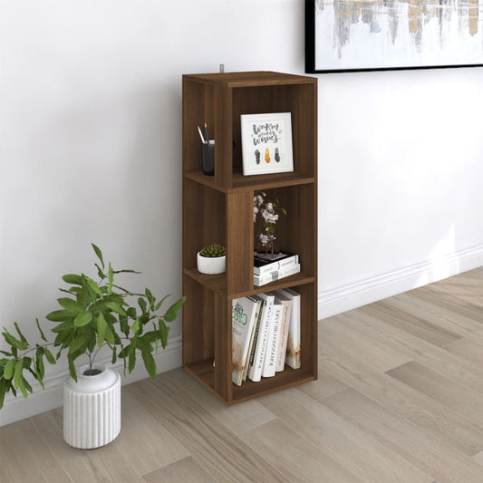 Corner Cabinet Brown Oak 33x33x100 cm Engineered Wood