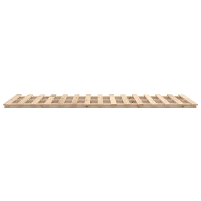 Bed Frame without Mattress 90x200 cm Solid Wood Pine