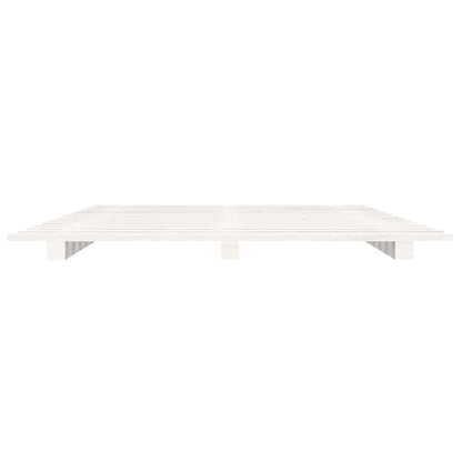 Bed Frame without Mattress White 90x200 cm Solid Wood Pine