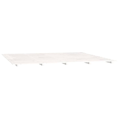Bed Frame without Mattress White 160x200 cm Solid Wood Pine