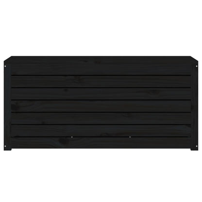 Garden Box Black 101x50.5x46.5 cm Solid Wood Pine