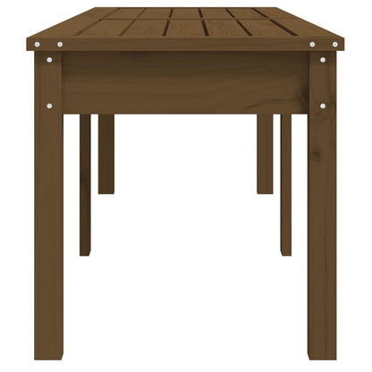 2-Seater Garden Bench Honey Brown 159.5x44x45 cm Solid Wood Pine