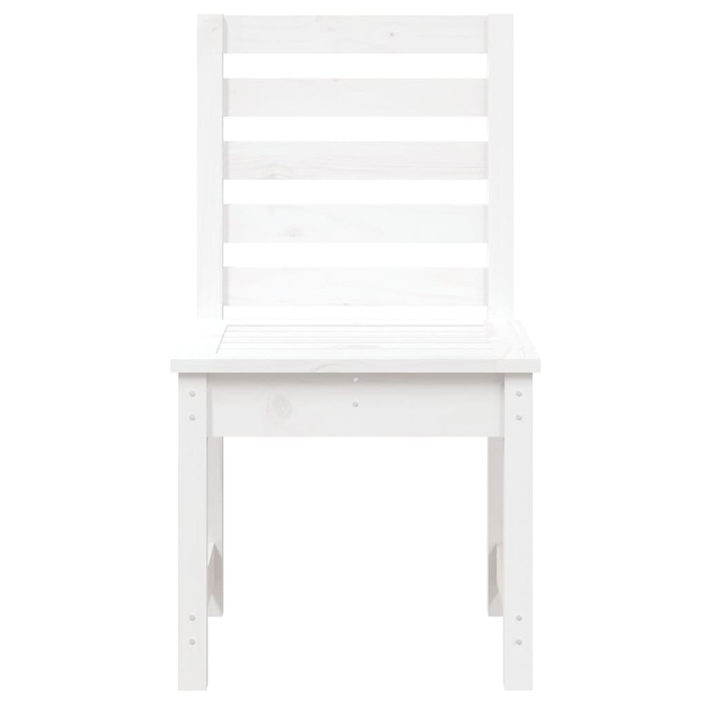 Garden Chairs 2 pcs White 50x48x91.5 cm Solid Wood Pine