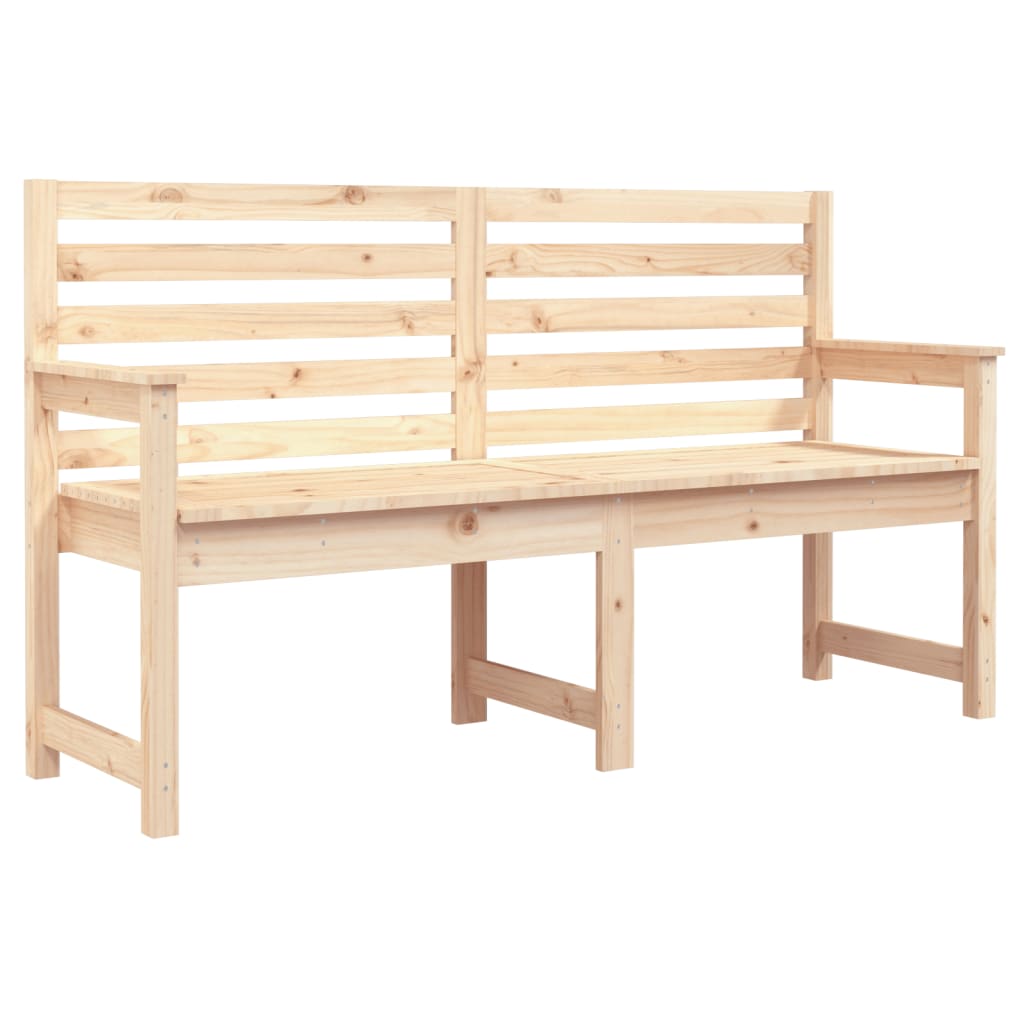 Garden Bench 159.5x48x91.5 cm Solid Wood Pine