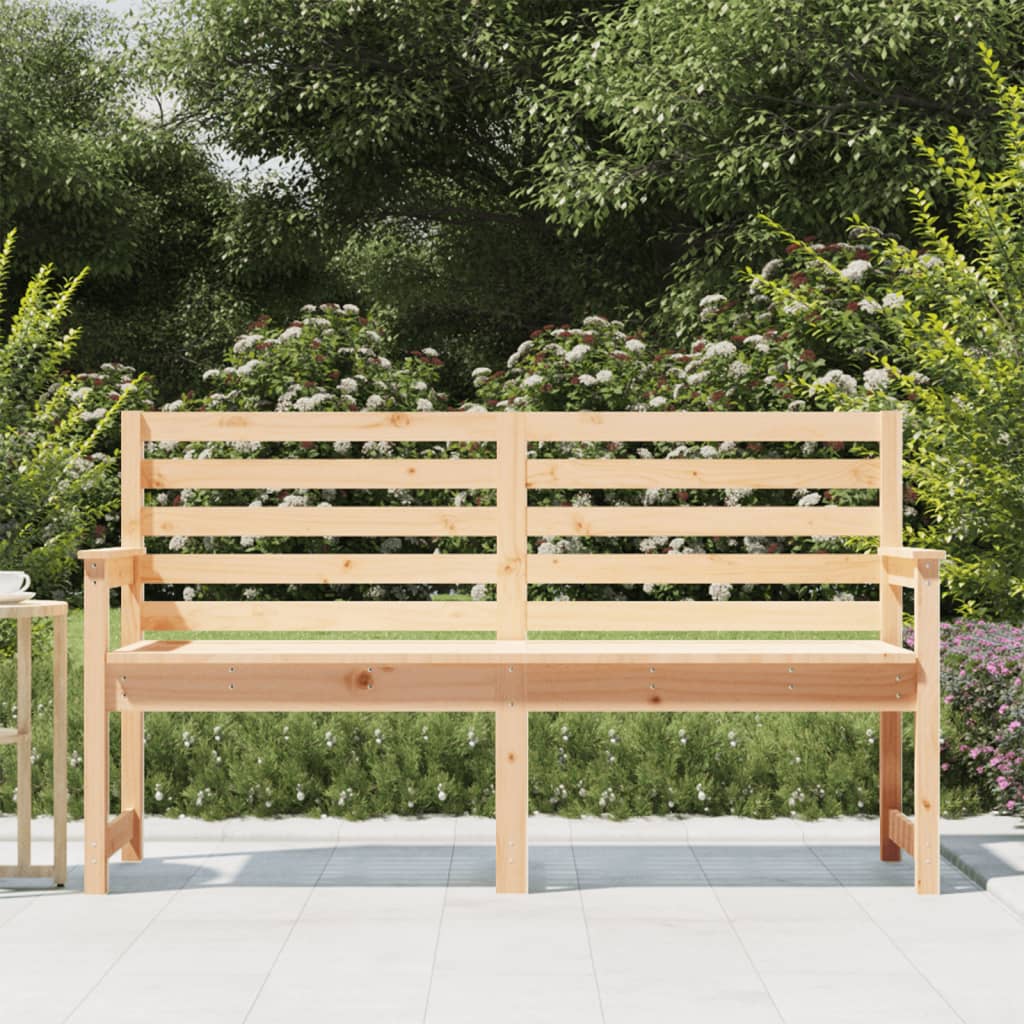 Garden Bench 159.5x48x91.5 cm Solid Wood Pine
