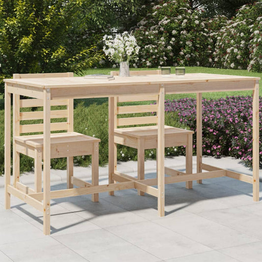 Garden Table 203.5x90x110 cm Solid Wood Pine