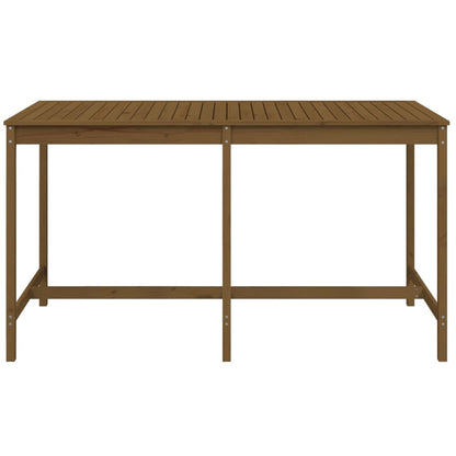 Garden Table Honey Brown 203.5x90x110 cm Solid Wood Pine