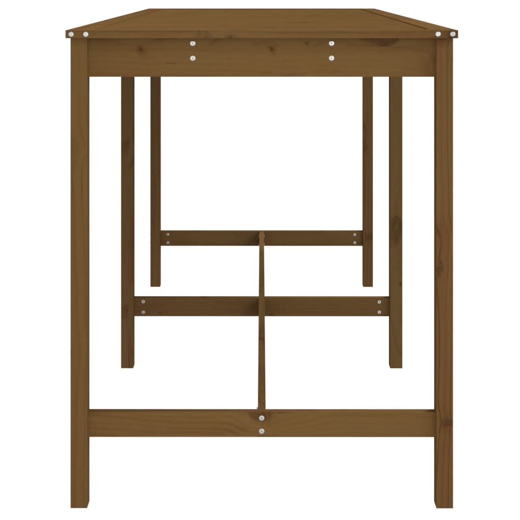 Garden Table Honey Brown 203.5x90x110 cm Solid Wood Pine