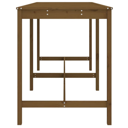 Garden Table Honey Brown 203.5x90x110 cm Solid Wood Pine