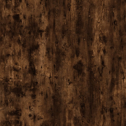 4-Tier Book Cabinet Smoked Oak 40x24x143 cm Engineered Wood