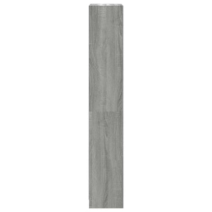 4-Tier Book Cabinet Grey Sonoma 40x24x143 cm Engineered Wood