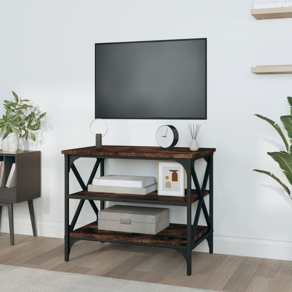 TV Cabinet Smoked Oak 60x40x50 cm Engineered Wood