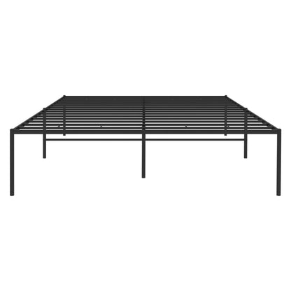 Metal Bed Frame without Mattress Black 120x200cm