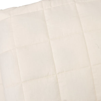 Weighted Blanket Light Cream 122x183 cm 5 kg Fabric