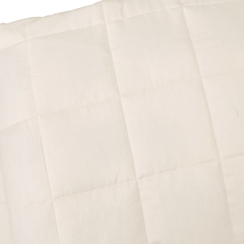 Weighted Blanket Light Cream 220x240 cm King 11 kg Fabric