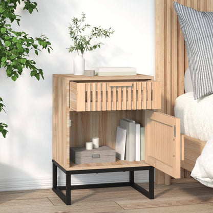 Bedside Cabinets 2 pcs 40x30x55.5 cm Engineered Wood&Iron