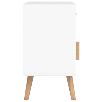 Bedside Cabinet White 40x30x55 cm Engineered Wood