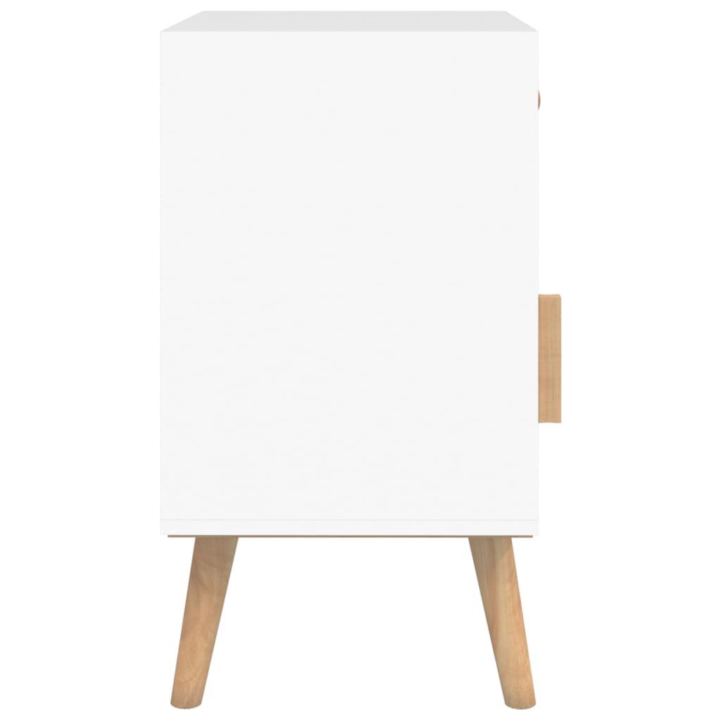 Bedside Cabinets 2 pcs White 40x30x55 cm Engineered Wood