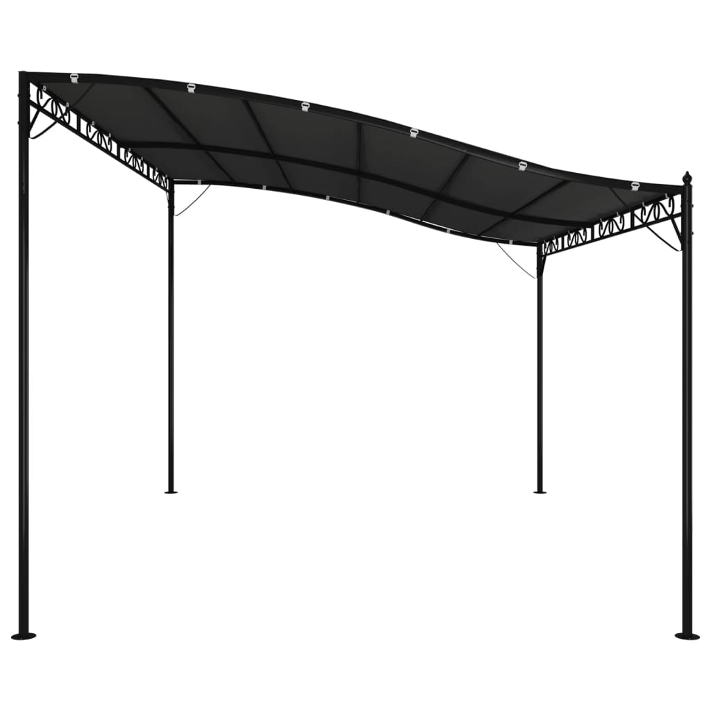 Canopy Anthracite 4x3 m 180 g/m² Fabric and Steel