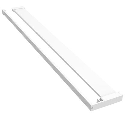Shower Shelf for Walk-in Shower Wall White 100 cm Aluminium
