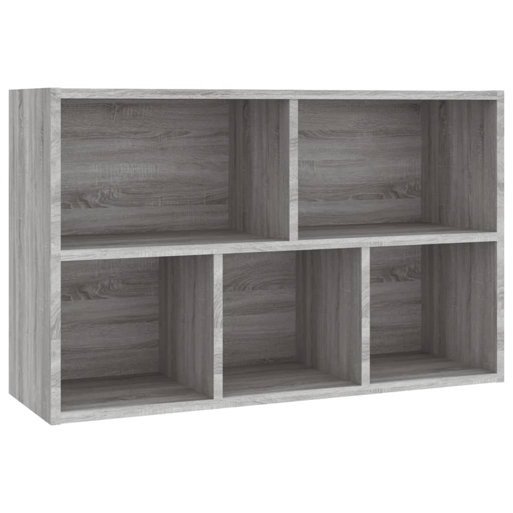 Book Cabinet/Sideboard Grey Sonoma 50x25x80 cm Engineered Wood