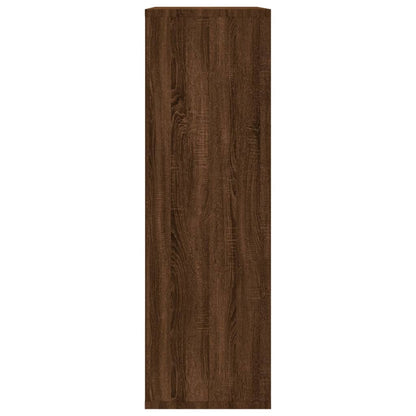 Book Cabinet/Sideboard Brown Oak 50x25x80 cm Engineered Wood