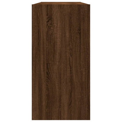 Book Cabinet/Sideboard Brown Oak 50x25x80 cm Engineered Wood