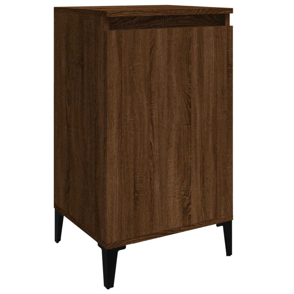 Bedside Cabinets 2 pcs Brown Oak 40x35x70 cm Engineered Wood