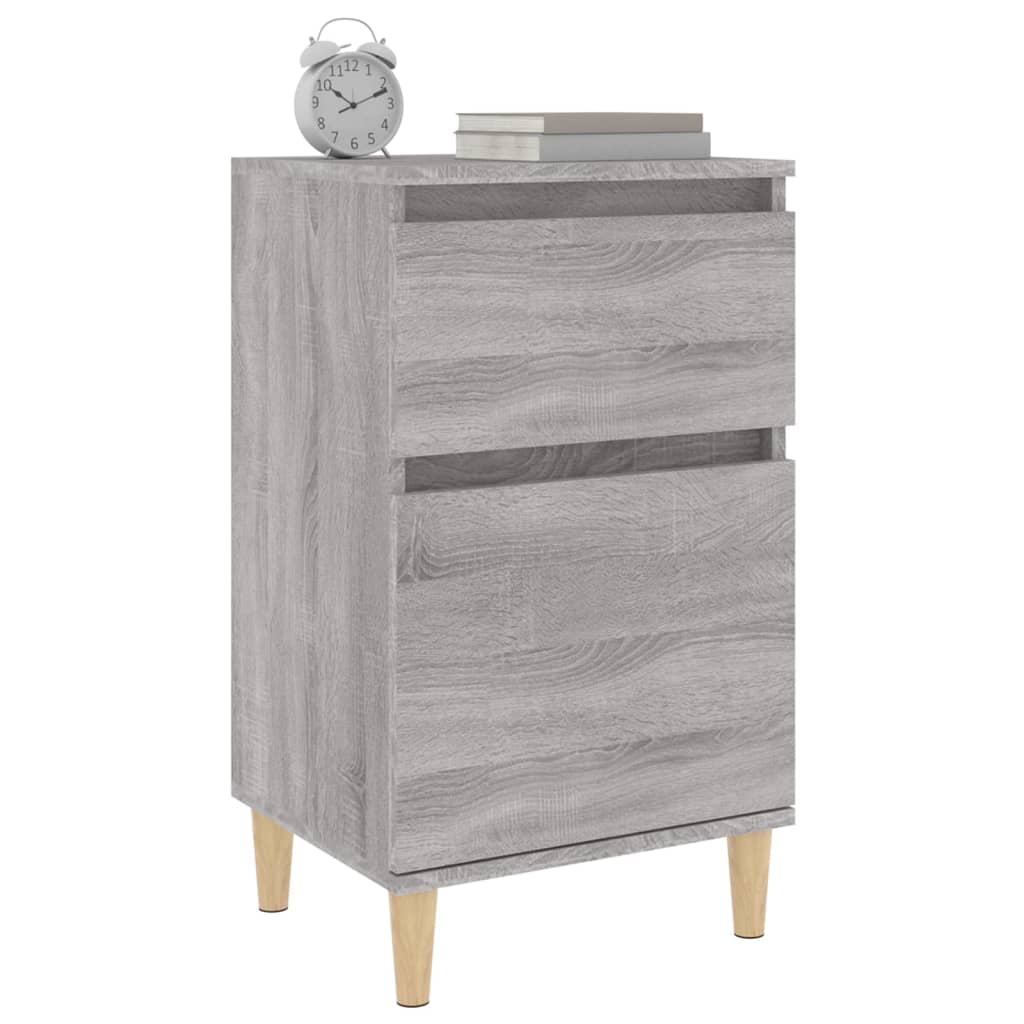 Bedside Cabinets 2 pcs Grey Sonoma 40x35x70 cm