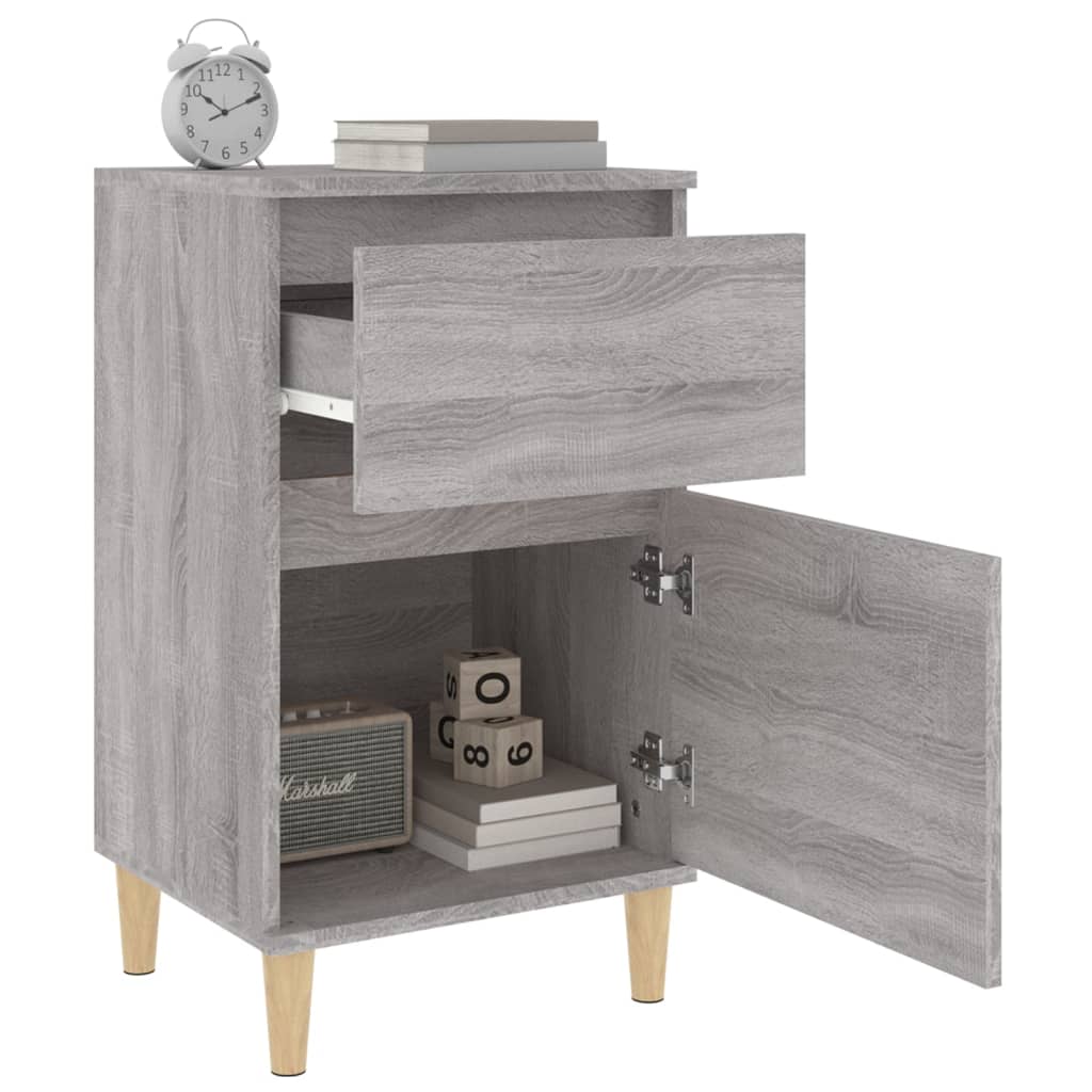Bedside Cabinets 2 pcs Grey Sonoma 40x35x70 cm