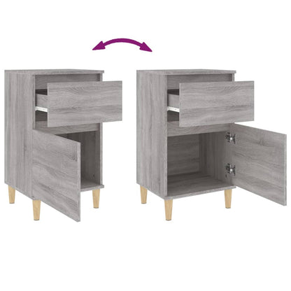 Bedside Cabinets 2 pcs Grey Sonoma 40x35x70 cm