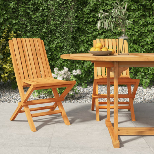 Folding Garden Chairs 2 pcs 47x47x89 cm Solid Wood Teak