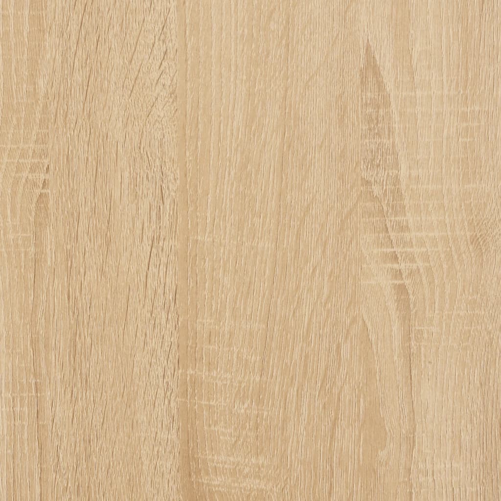 Desk Sonoma Oak 80x50x90 cm Engineered Wood and Iron