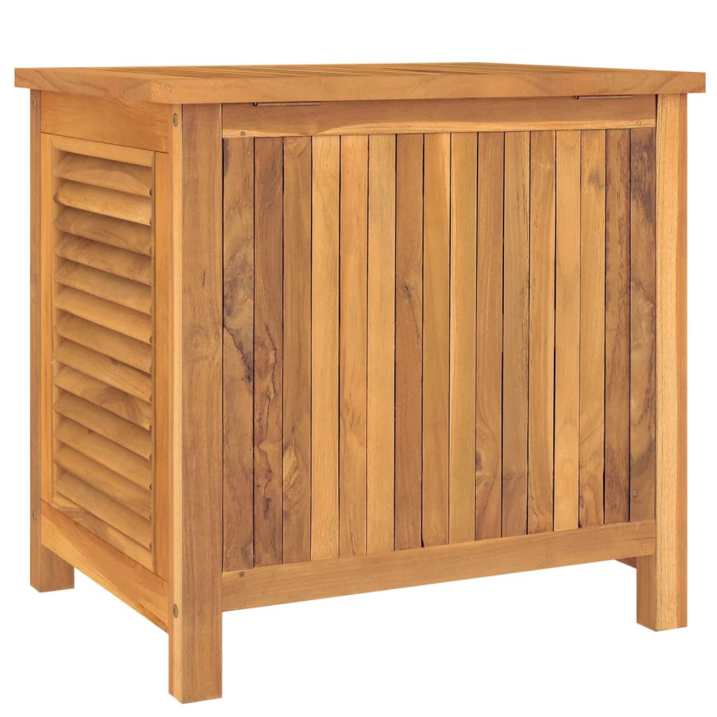 Garden Storage Box with Bag 60x50x58 cm Solid Wood Teak