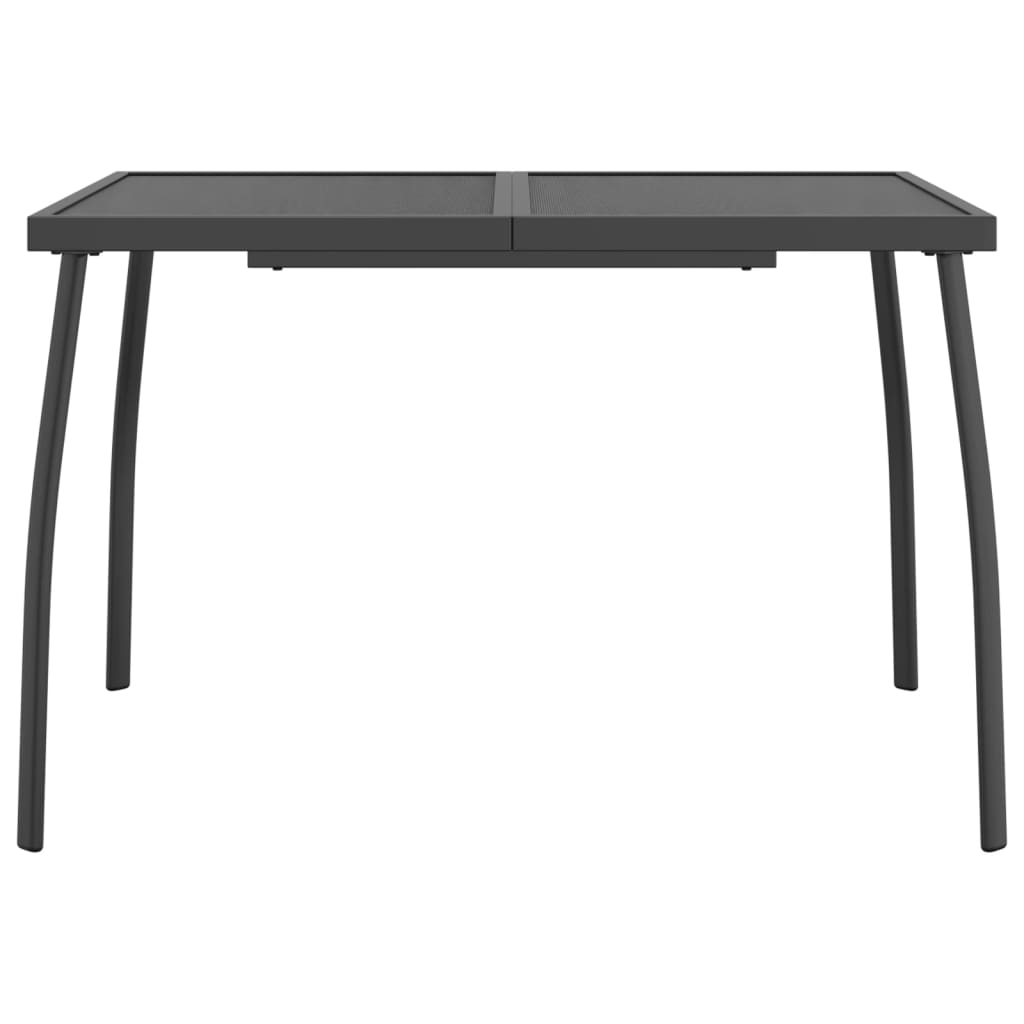 Garden Table Anthracite 110x80x72 cm Steel Mesh