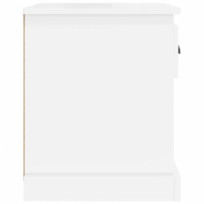 Bedside Cabinets 2 pcs High Gloss White 39x39x47.5 cm Engineered Wood