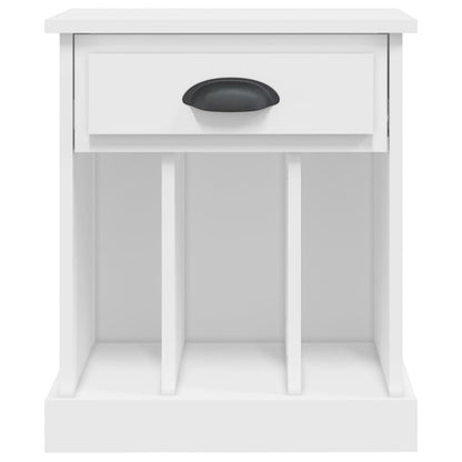 Bedside Cabinet White 43x36x50 cm