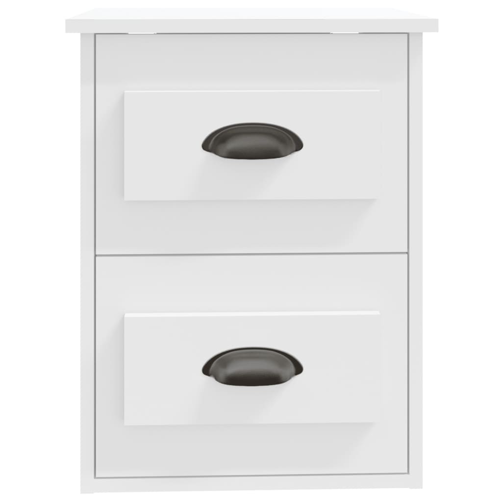 Wall-mounted Bedside Cabinet White 41.5x36x53cm