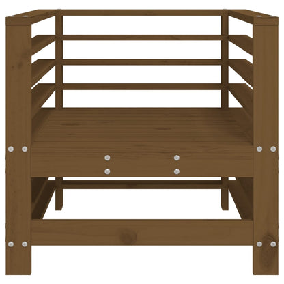 Garden Chairs 2 pcs Honey Brown Solid Wood Pine