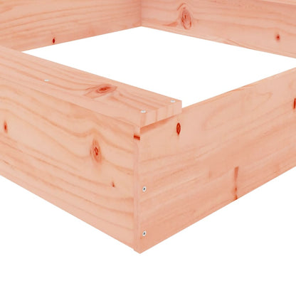 Sandbox with Seats Square Solid Wood Douglas