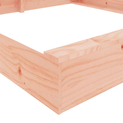 Sandbox with Seats Square Solid Wood Douglas